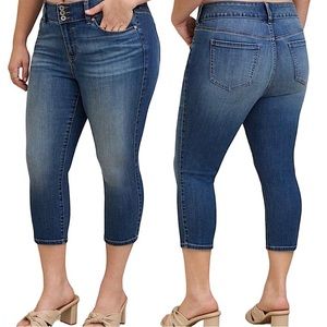 Torrid Cropped Jeggings Size 20 Short Super Soft Stretch High Rise Skinny Jeans